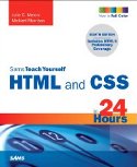 cover of Sams Teach Yourself HTML & CSS in 24 Hours