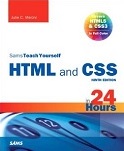 cover of Sams Teach Yourself HTML & CSS in 24 Hours